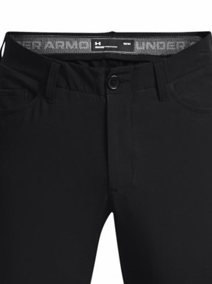 Calça de golfe para homem Under Armour UA Drive, em tecido elástico, para uso casual e confortável, preta (código 1364934).