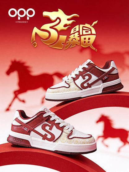 OPP men's shoes spring classic fashion fashion versatile casual sports low-top lightweight new skateboard shoes for the Year of the Horse