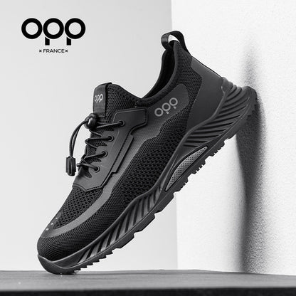 Ténis de malha respirável OPP, modelo 2026, fino e casual, com sola grossa, ideal para correr ao ar livre e para voar.