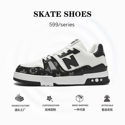 Primavera e outono New Balance Cool Running Sapatos Masculinos Tendência Casual Versátil Board Shoes Ténis Casal Feminino N-Line Shoes Running Shoes