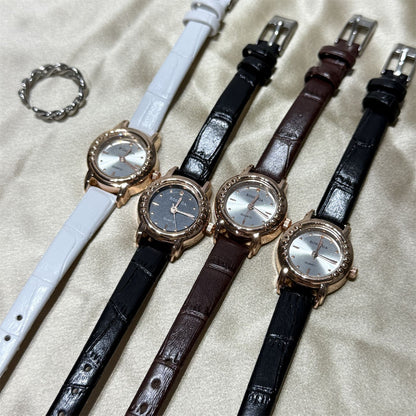 Foreign trade best-selling wholesale price, new silver chain exquisite small dial watch for women, fashionable temperament, high-end feel for students