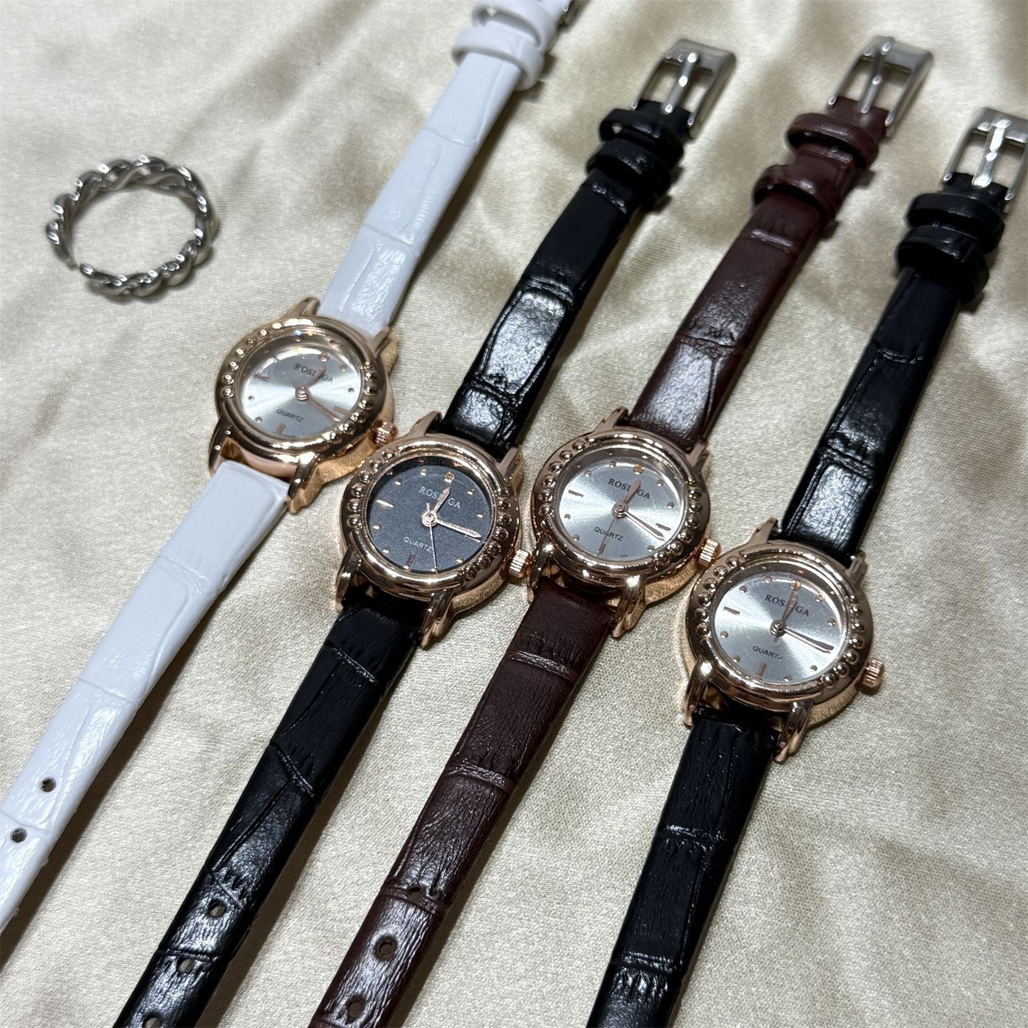 Foreign trade best-selling wholesale price, new silver chain exquisite small dial watch for women, fashionable temperament, high-end feel for students