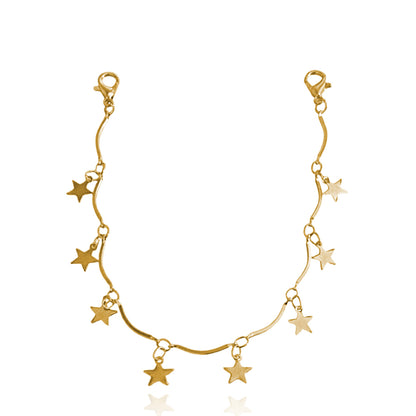 European and American cross-border jewelry ins tassel star pendant trouser pocket chain accessories women's DIY small accessories spot wholesale