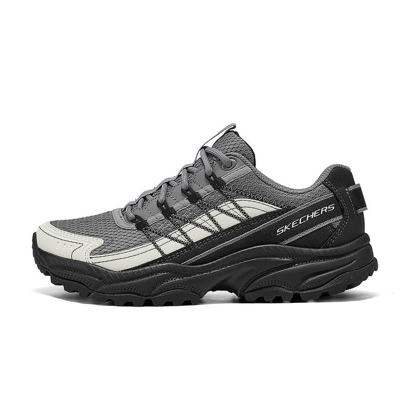 Skechers Mai Mountain Shoes 25 Summer Men's and Women's Outdoor Hiking Shoes Lightweight Breathable Hiking Shoes 180239C BKGY