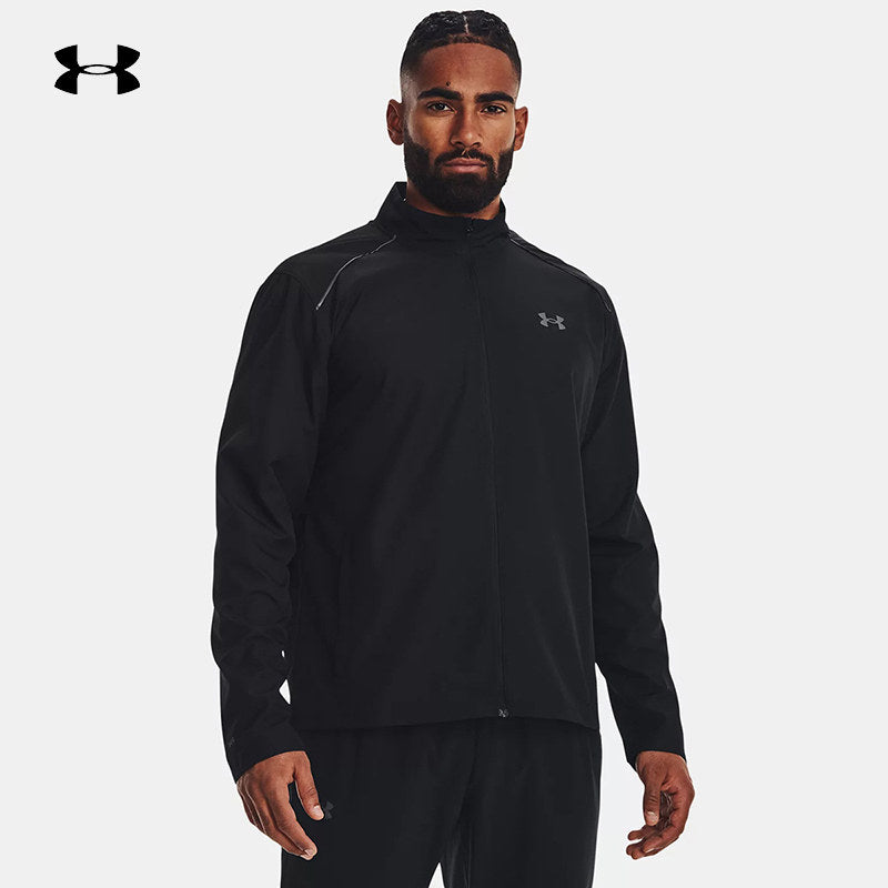 UA Under Armour Woven Jacket Men's Spring 2023 New Running Training Sport Coat 1376797-001