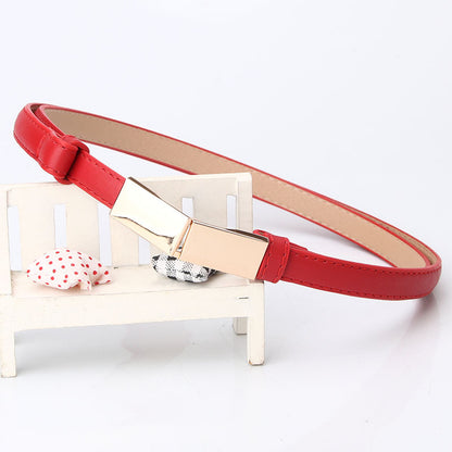 Adjustable belt fashion decorative coat dress fashionable dark leather small belt women's sweater belt in stock