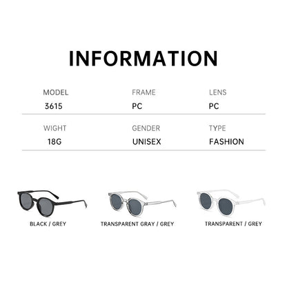 Personalized round small frame sunglasses 2025 cross-border new minimalist, fashionable, versatile sunglasses, women's sunglasses trendy