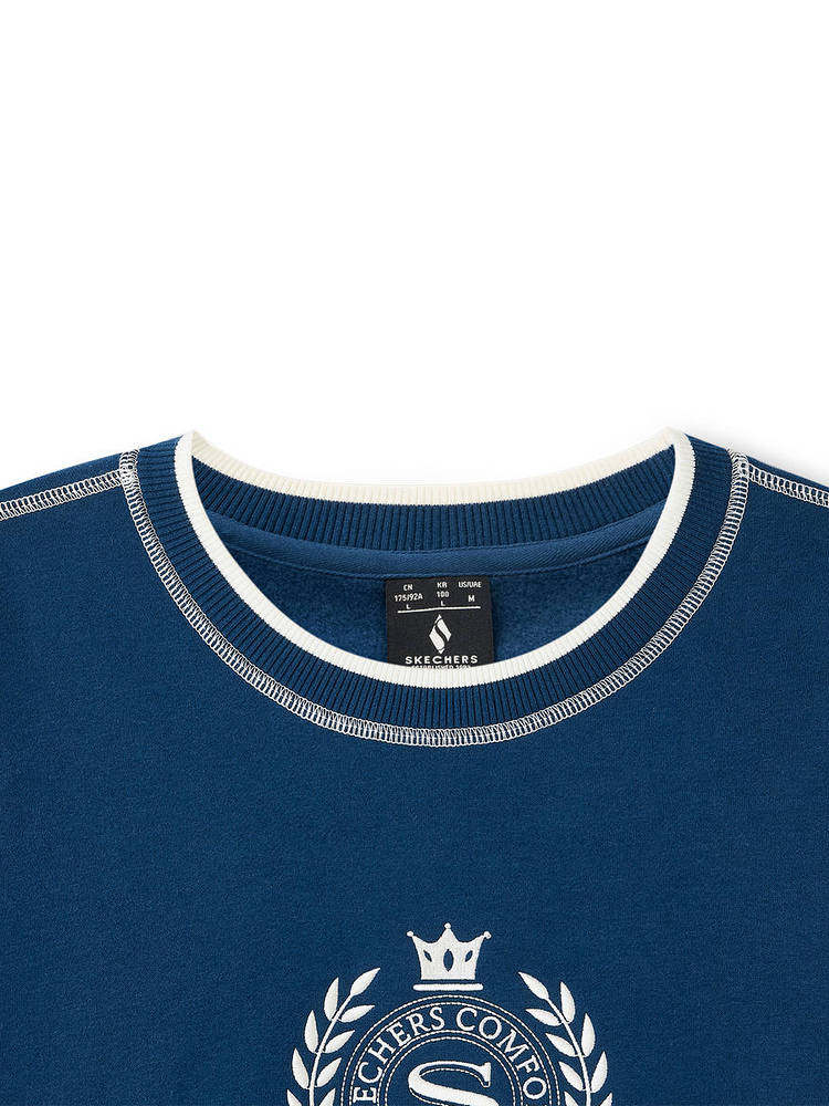 Skechers Fashion Series Unisex Sweatshirt Casual Crew Neck Knitted Jumper Autumn L425U029-04PT