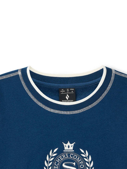 Skechers Fashion Series Unisex Sweatshirt Casual Crew Neck Knitted Jumper Autumn L425U029-04PT