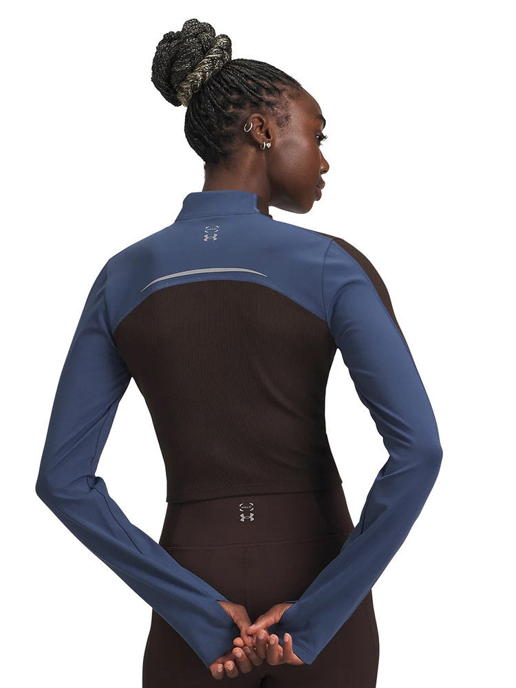 UA Under Armour Winter Halo Women's Crew Neck Semi Turtleneck Training Sports Long Sleeve Tights 6005980-246