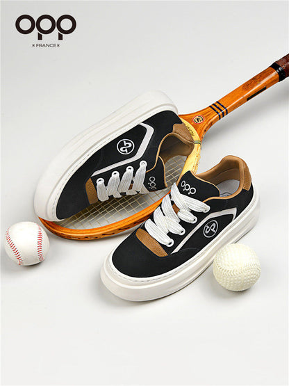 OPP men's shoes spring niche trendy brand design, thick sole heightened, casual, versatile, sports, retro, low-top shoes, men