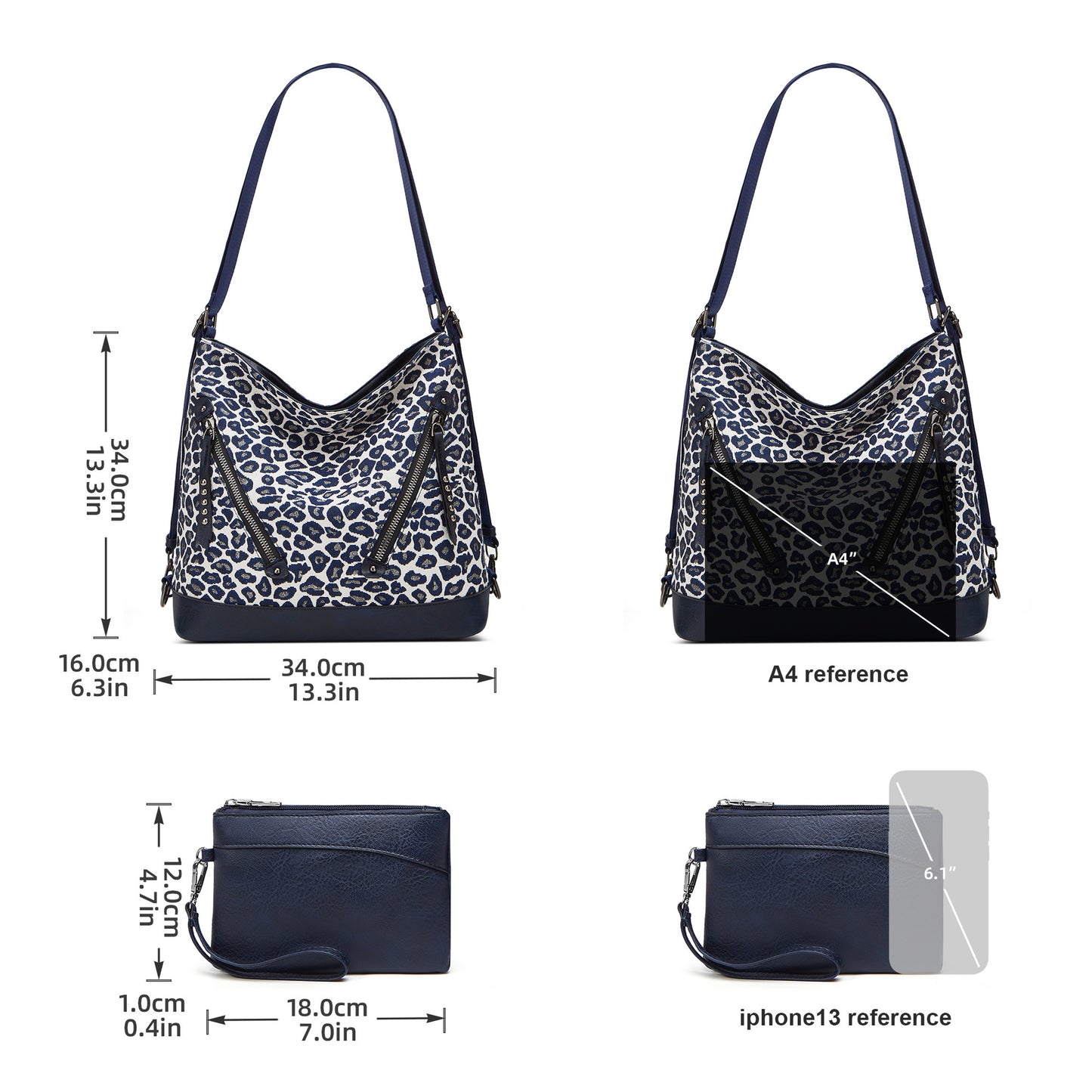 Cross-border bag women's bag 2025 new fashion leopard print underarm bag shoulder crossbody bag tote bag backpack batch