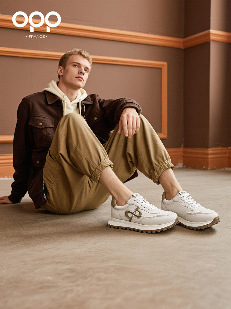 OPP Daddy Shoes Men's Spring 2026 New Outdoor Sports Tourism Casual Shoes Handsome Ruffian High-End Forrest Gump Trendy Shoes