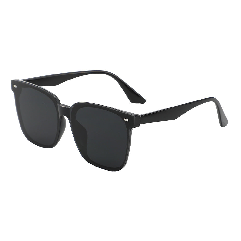 Integrated square frame sunglasses, Mi Spike fashion sunglasses, high-end high-definition UV protection sunglasses for men and women