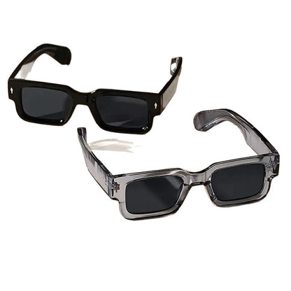 2. Accessory fashionable square frame sunglasses, vintage European and American INS sunglasses, UV-blocking sunglasses, versatile trendy sunglasses
