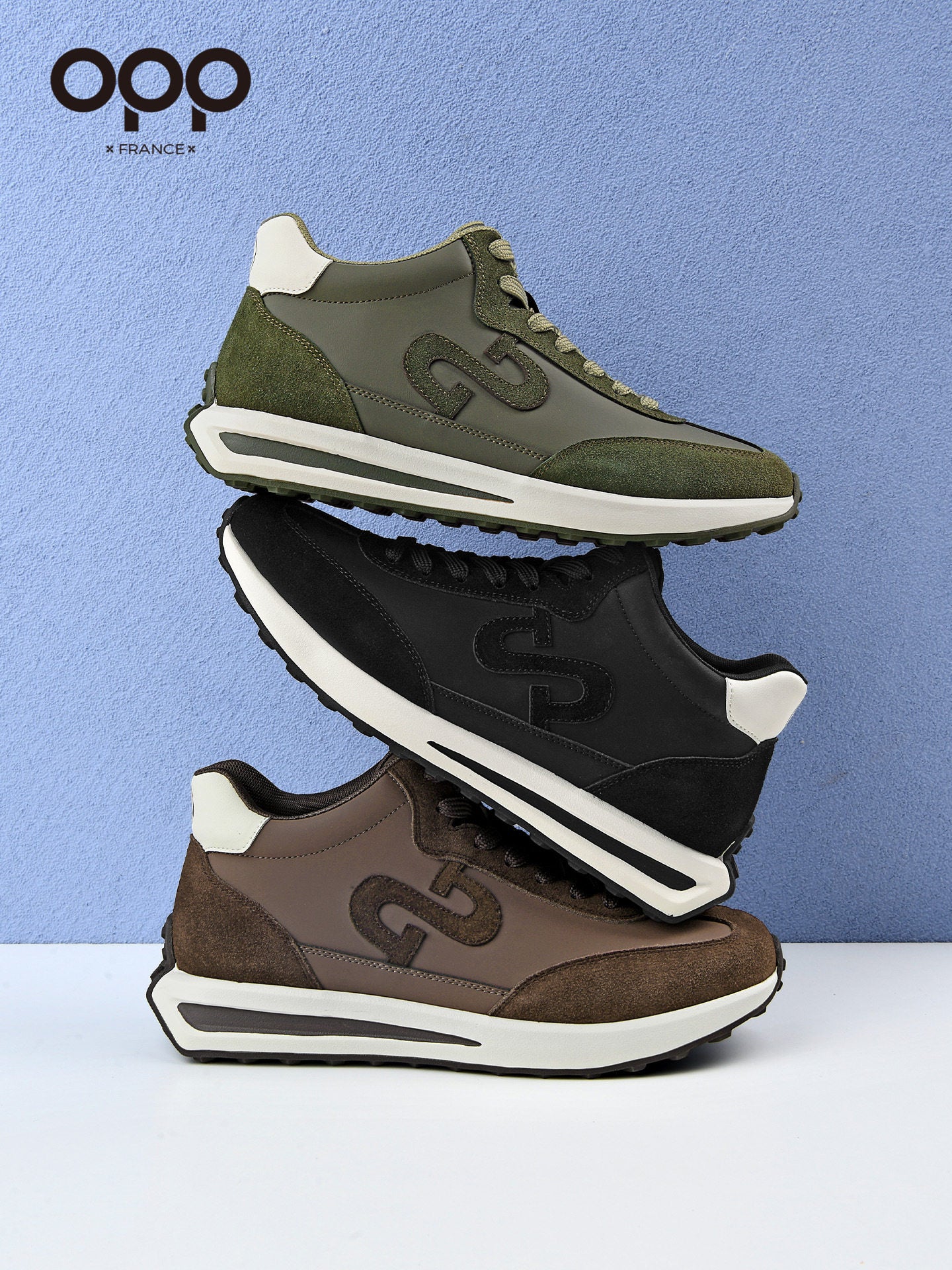 OPP Spring High Top Shoes 2026 New Argentina Simple Fashion Forrest Gump Flat Height Increase Men's Board Shoes Lace-up Shoes Men's Lace-up Shoes Men