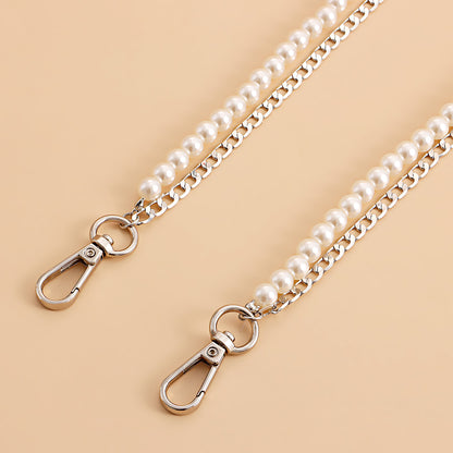 European and American cross-border jewelry, retro sexy fashion double layer trouser chain, punk imitation pearl waist chain
