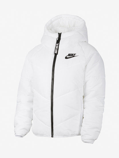 Nike/Nike Official Authentic Women's Simple Classic Hooded Warm Woven Casual Sports Cotton Suit CV8688