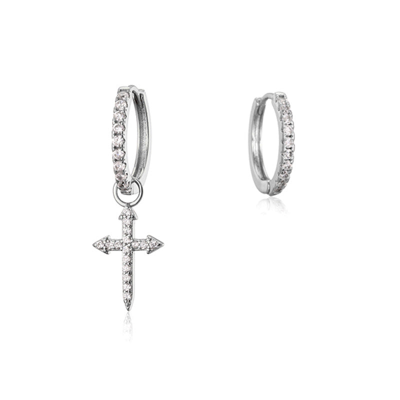 RAKOL designer creative small round hoop earrings for women, European and American fashionable simple geometric earrings, in stock wholesale