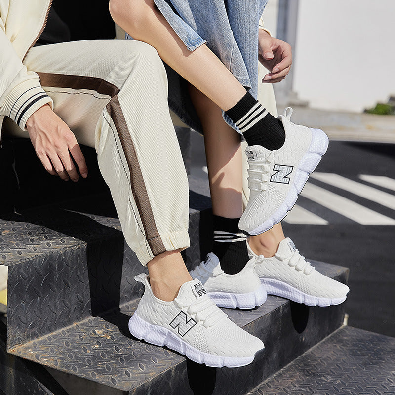 Tênis de Corrida Leve e Confortável New Balance Cool Running Unissex para Casal, Sola Macia Personalizada, Primavera/Outono, Esportivo e Respirável