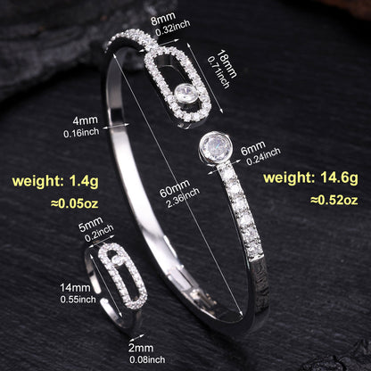High-end Mei Family Single Diamond Ring for Women, 18K Rose Gold Premium Couple Ring Bracelet, Hot Seller on Douyin Livestream