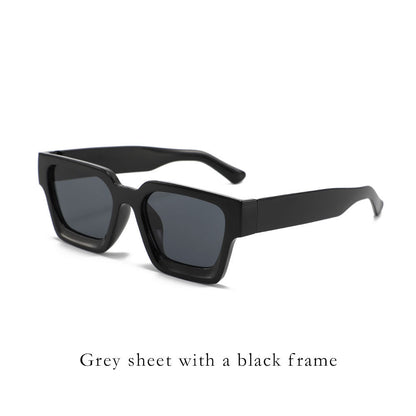 Classic square frame sunglasses 2025 cross-border hot sale wholesale full frame sunscreen men's and women's high-end face small sunglasses