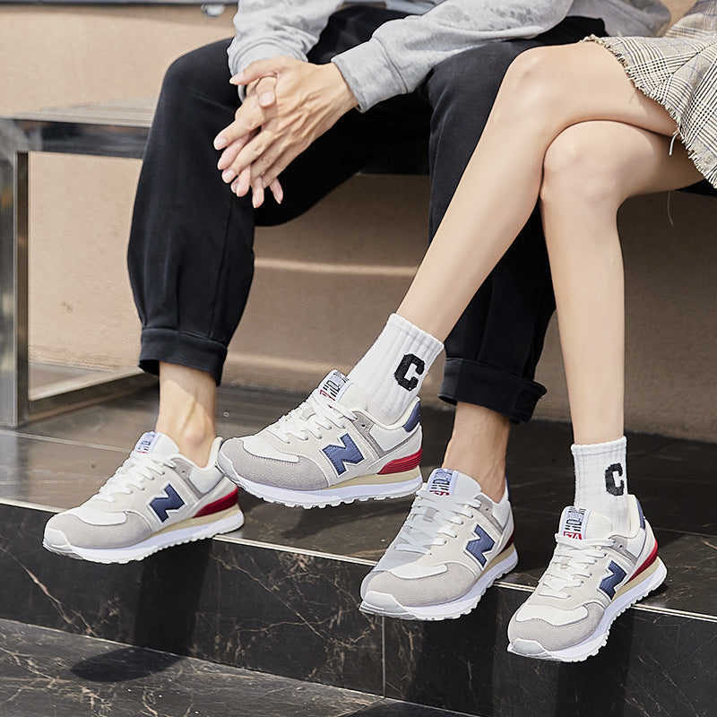 Sapatos de corrida personalizados de fábrica clássico N-word 574 primavera e outono New Balance cool running couple tênis versáteis tênis de corrida homens