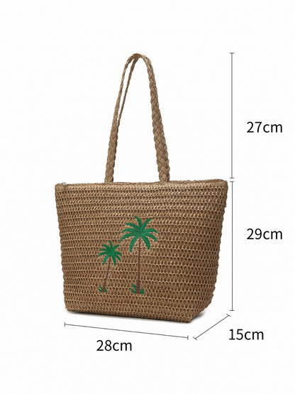 foreign trade bag women's bag 2025 new korean fashion beach bag woven bag shoulder bag handbag wholesale