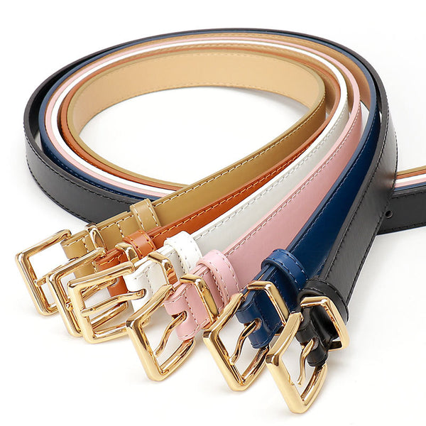 New Premium Chic Style Alloy Women's Belt Fashion Versatile Pin Buckle Student Belt Decoration Jeans Belt Women
