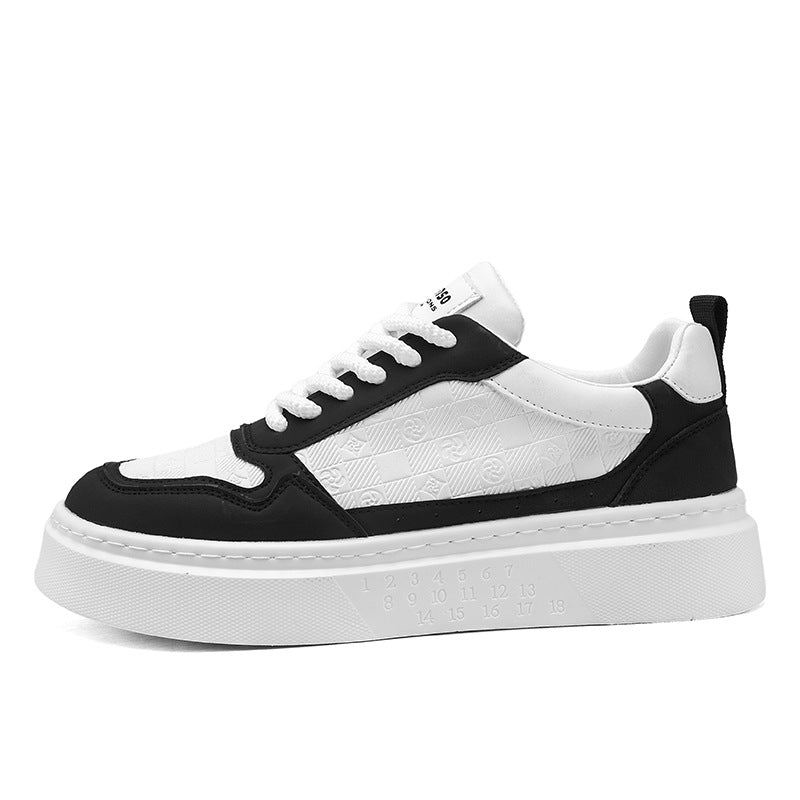 2026 Spring New Trendy Brand Versatile Niche Original Printed Skate Shoes Youth Sports Height-Increasing McQueen White Sneakers