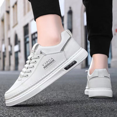 2026 Spring New White Sneakers Korean Style Trendy Youth Casual Men's Shoes, Versatile Casual Men's Sneakers