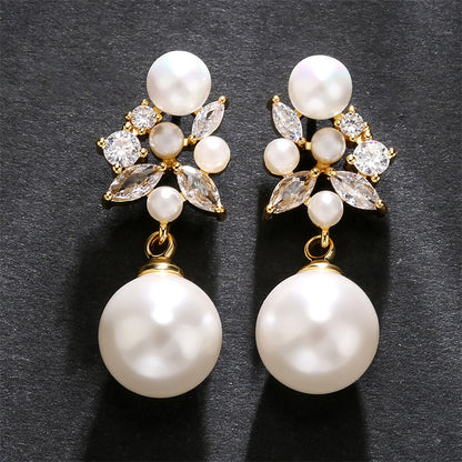 RAKOL high-end luxury elegance, elegant high-end earrings, long style with a sophisticated and sophisticated feel, fashionable earrings for banquets, weddings, and business use