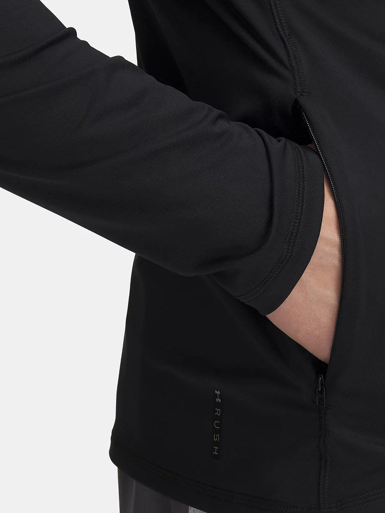 UA Under Armour Spring-Summer 2025 Men's Casual Sports Fitness Running Training Zip Jacket 1390051-001