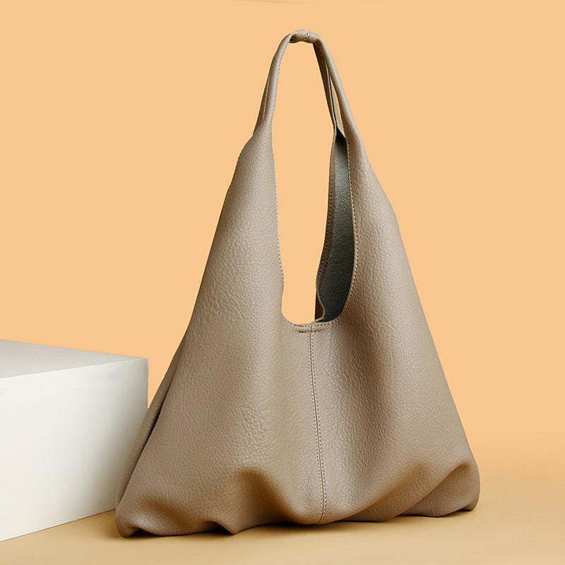 Internacional Bolsa tote feminina Novo modelo 2026 minimalista couro macio Bolsa de ombro fashion para o dia a dia Grande capacidade Bolsa tote conjunto de bolsa principal e pequena