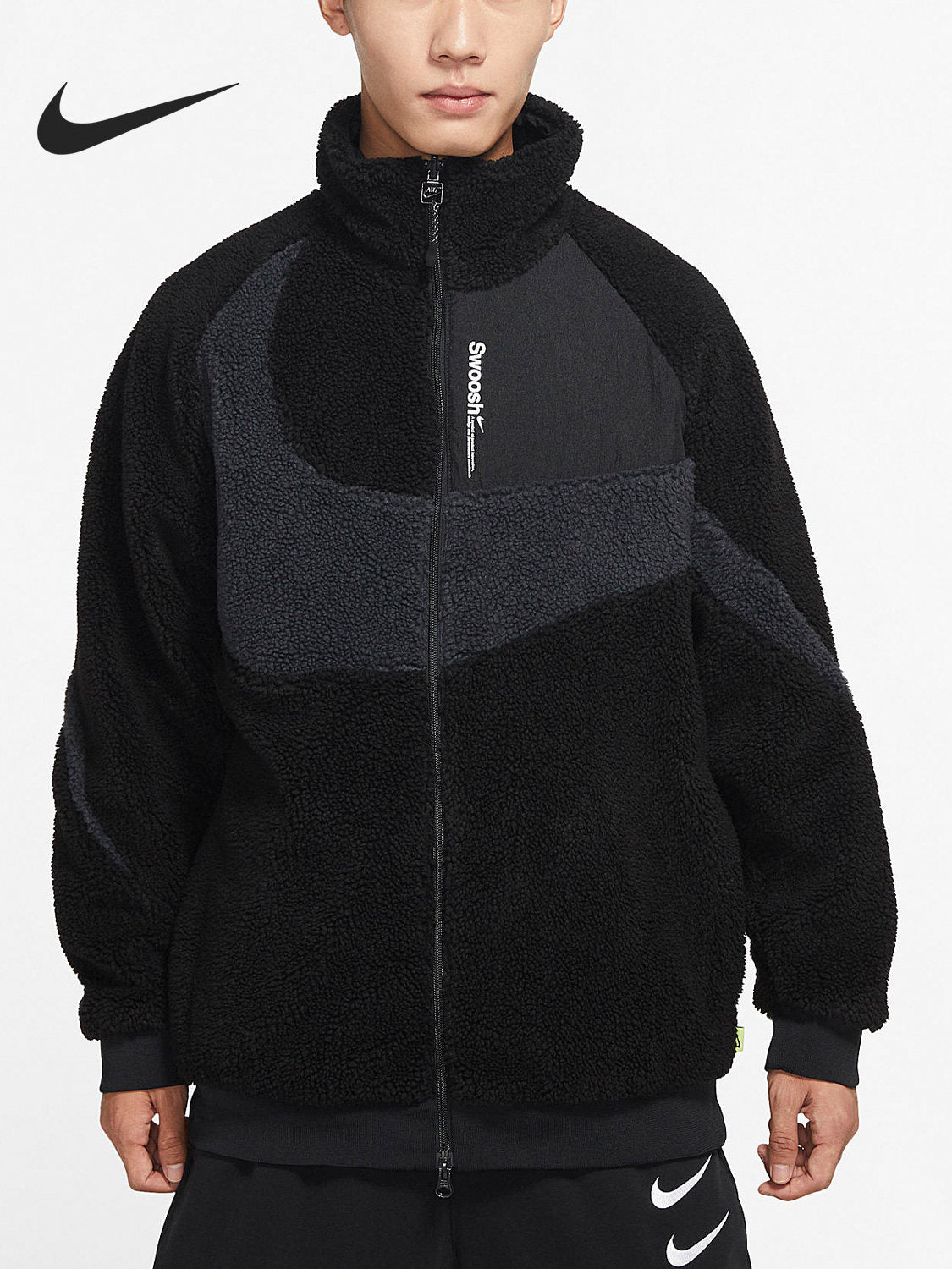 Nike/Nike official authentic autumn and winter new men's sports reversible lambswool jacket FB1910-010