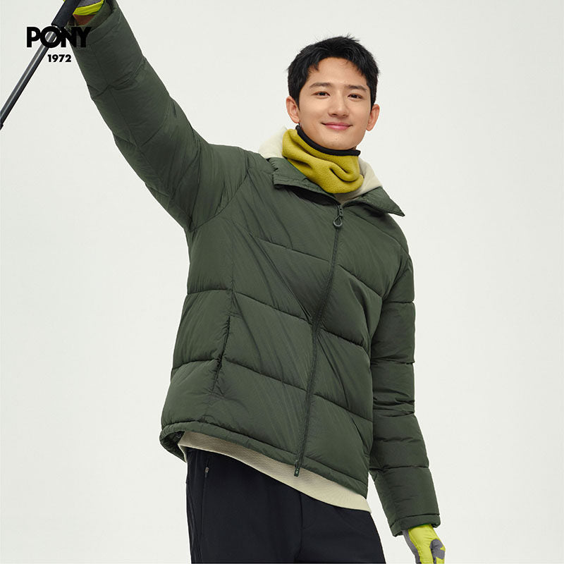 PONY1972 autumn and winter new men's warm sports outdoor cotton suit 244M2NC01