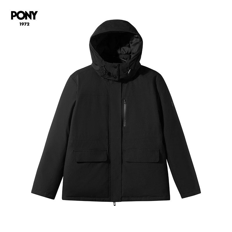 PONY1972 Women's Down Jacket Autumn Winter New Mid-Length Down 244W2OF34