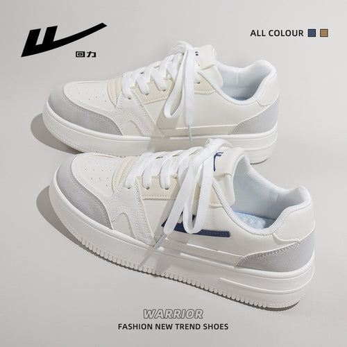 Pull-back round toe breathable platform shoes, simple and low-key board shoes, women's low-top fashion and versatile high-end casual shoes