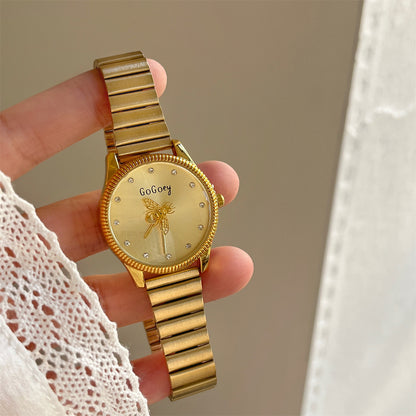 New Southeast Asian bestseller Little Bee chain watch for women, fashionable and refined, niche design with a small Chanel style for women