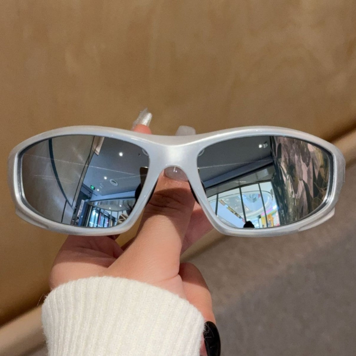 New personalized sports glasses 2025 cross-border punk style sunglasses fashion trend Y2K millennial spicy girl sunglasses
