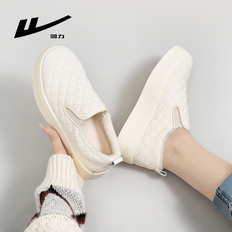 Pull-back solid color platform soles look tall and slim, women's board shoes are simple and versatile, one-foot pedals, casual shoes, pick up leaky clearance shoes