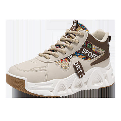 2026 Men's Spring Trend Student Thick-Soled Workwear Martin Boots Niche Original Sports Shoes High-Top Dad Trendy Shoes