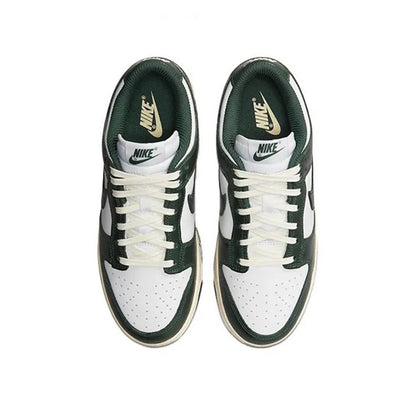 NIKE DUNK LOW women's retro trend athleisure low-top white and green board shoes DQ8580-100
