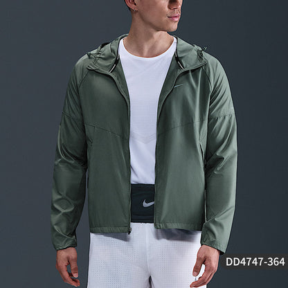 Nike Official Genuine Repel Miler Men's Running Woven Hooded Jacket DD4747-364