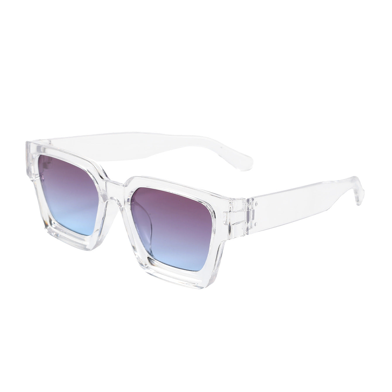 Classic square frame sunglasses 2025 cross-border hot sale wholesale full frame sunscreen men's and women's high-end face small sunglasses
