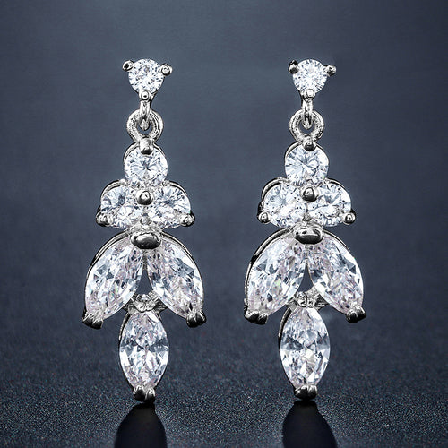 RAKOL European and American fashion light luxury micro-zircon earrings women's exquisite small bridal wedding dress stud earrings accessories