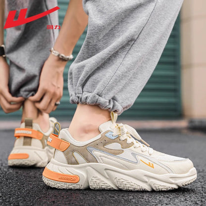 Pullback Korean trendy cool men's shoes retro soft-soled casual shoes mesh lace-up sports shoes daily commuting dad shoes