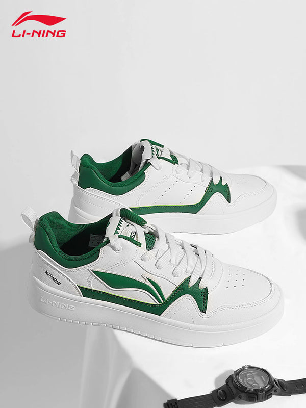 Li-Ning men's sneakers, new 2026 summer new shoes, vintage brown white sneakers, low-top casual sneakers