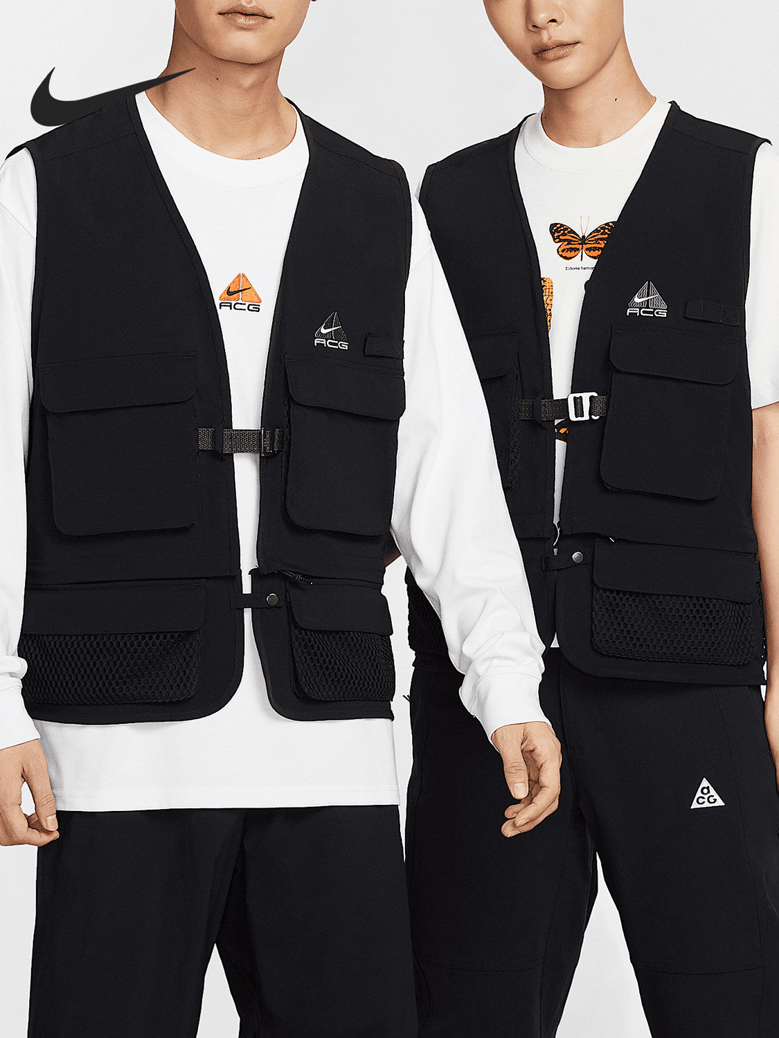 Nike Official Genuine ACG Black Iguana Men's Vintage Classic Vest HJ2878-010