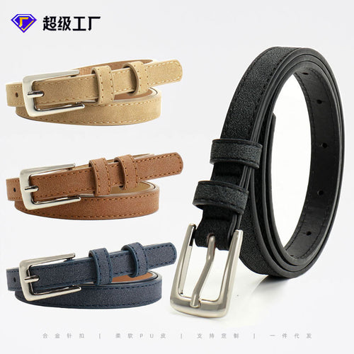 Summer Ou Ruofeng new fashion simple women's thin belt decoration jeans dress high-end belt women